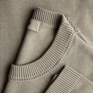 Cotton Linen Traveler Crew Sweater